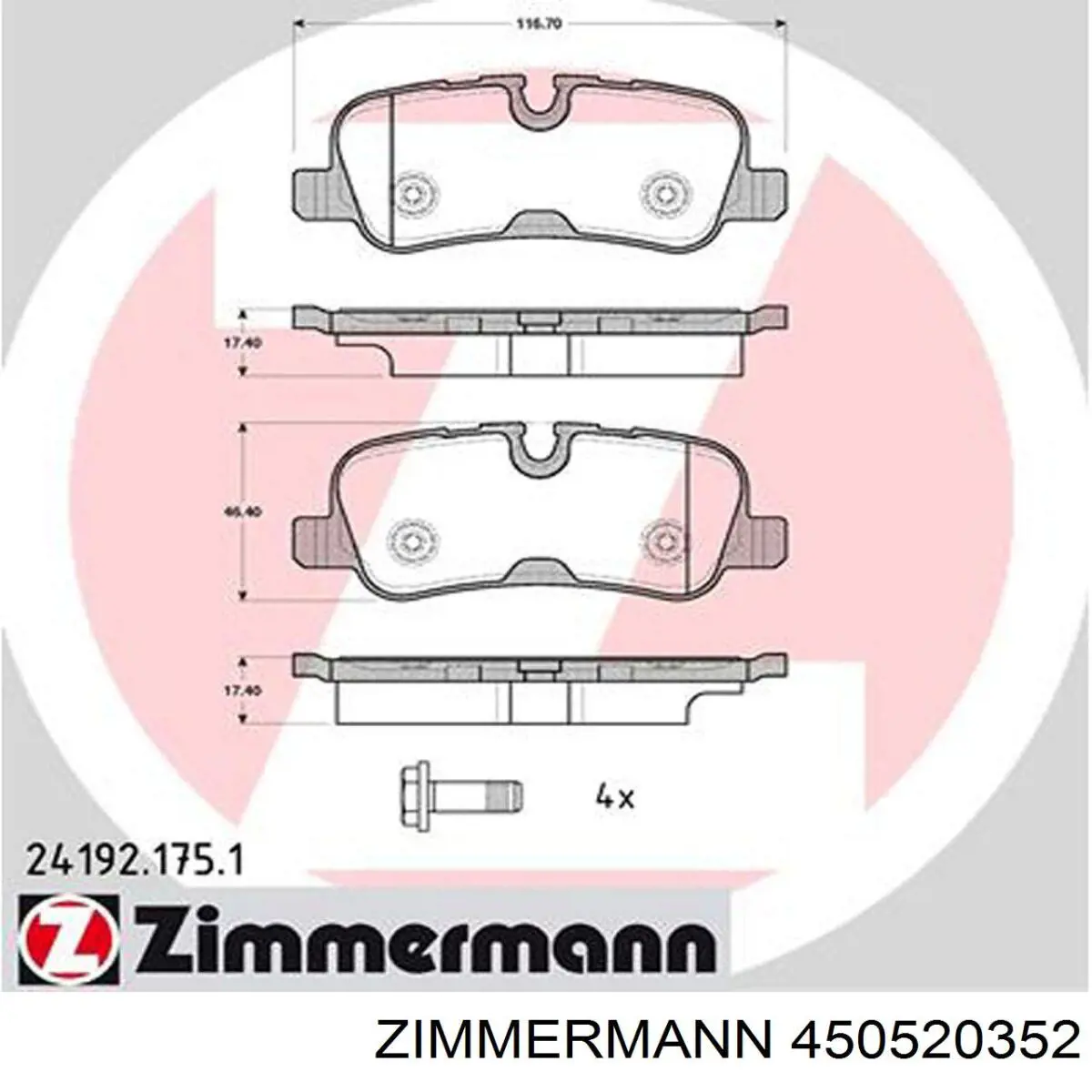Гальмівні диски 450520352 Zimmermann