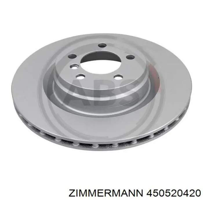 Диск переднього гальма Zimmermann 450520420 ціна, від 91.49 USD