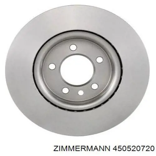 Диск переднього гальма Zimmermann 450520720 ціна, від 58.61 USD