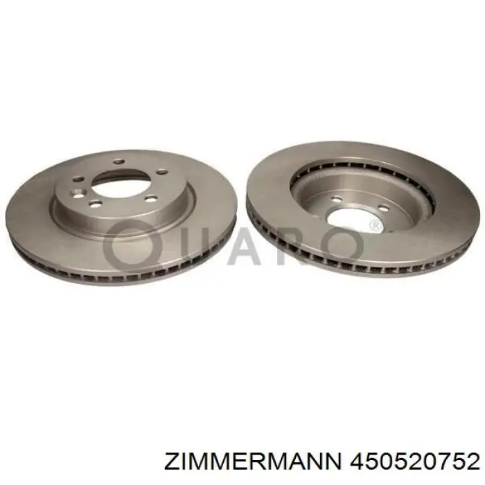 Гальмівні диски передні 450520752 Zimmermann