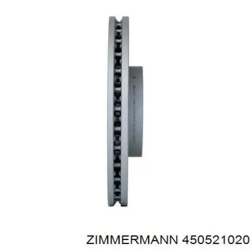 Гальмівні диски передні 450521020 Zimmermann