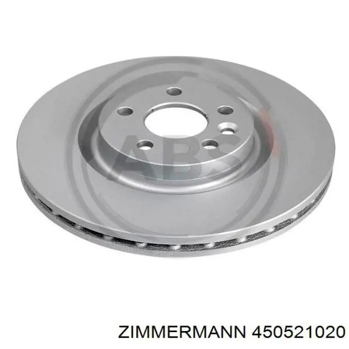 Диск переднього гальма Zimmermann 450521020 ціна, від 82.50 USD