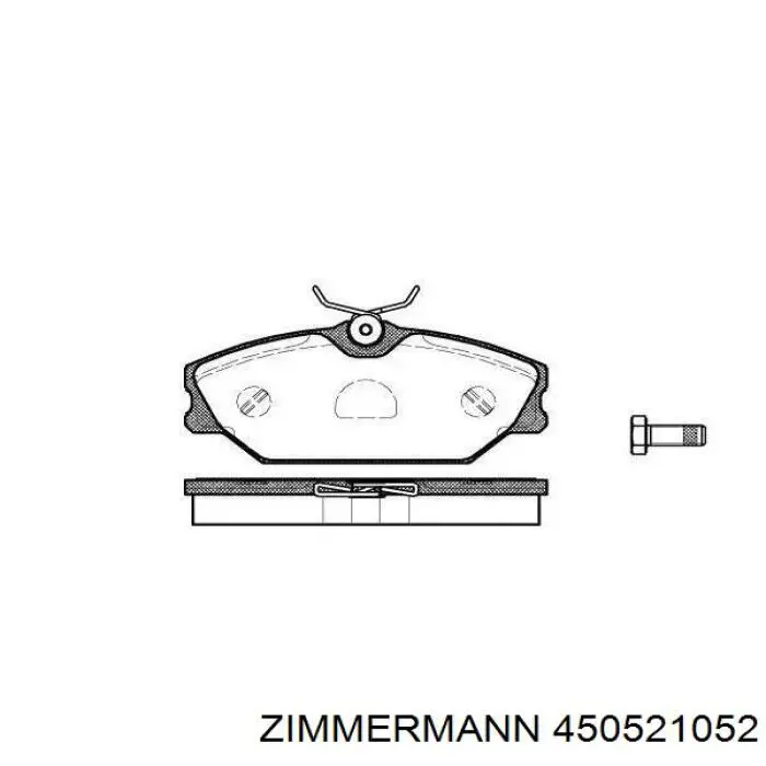 Гальмівні диски передні 450521052 Zimmermann