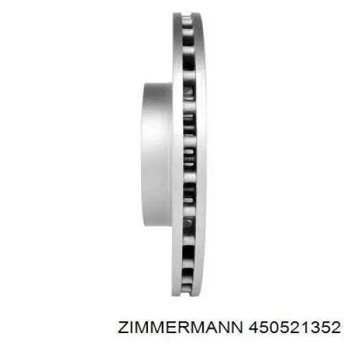 Диск переднього гальма Zimmermann 450521352 ціна, від 97.92 USD