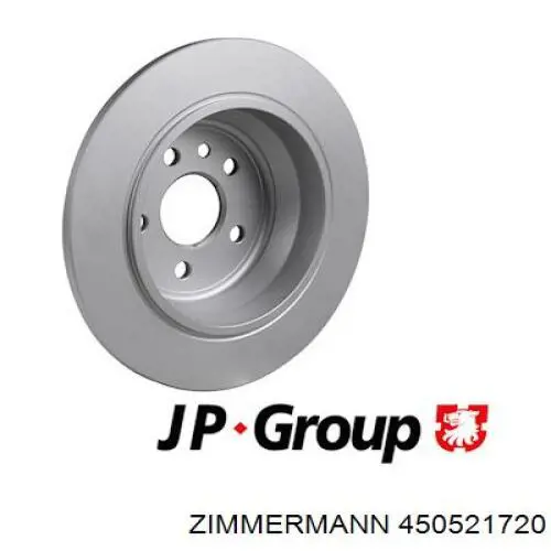 Диск гальмівний задній Zimmermann 450521720