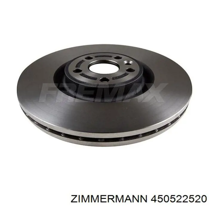 Диск переднього гальма Zimmermann 450522552 ціна, від 139.93 USD