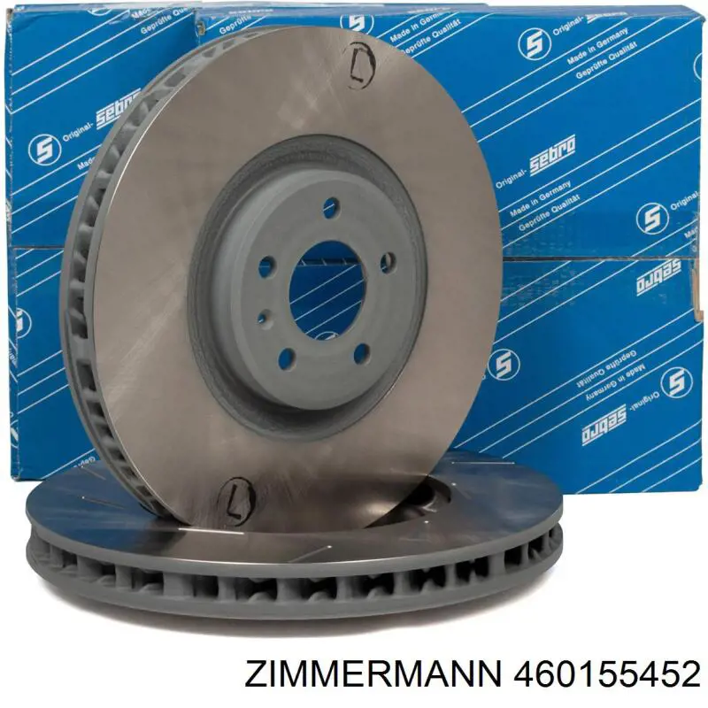 Диск переднього гальма Zimmermann 460155452 ціна, від 159.98 USD
