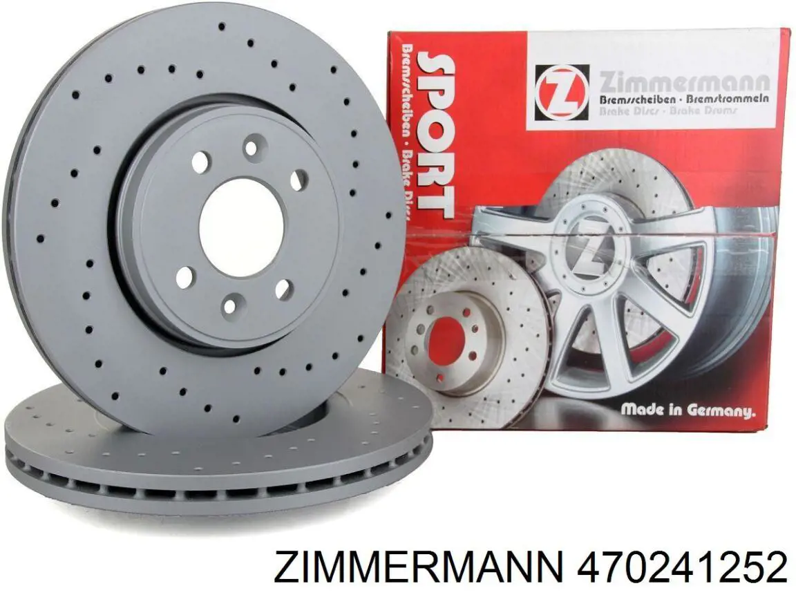 470241252 Zimmermann диск гальмівний передній