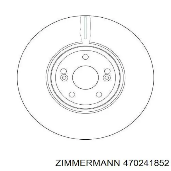 Гальмівні диски передні 470241852 Zimmermann