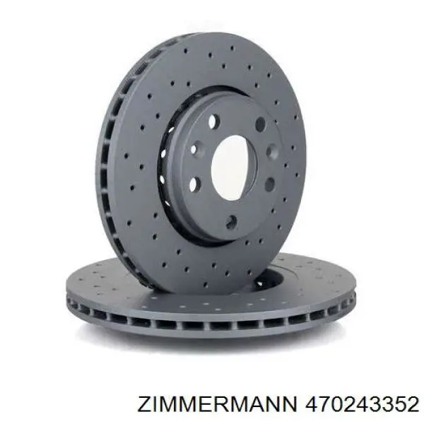 470243352 Zimmermann диск гальмівний передній