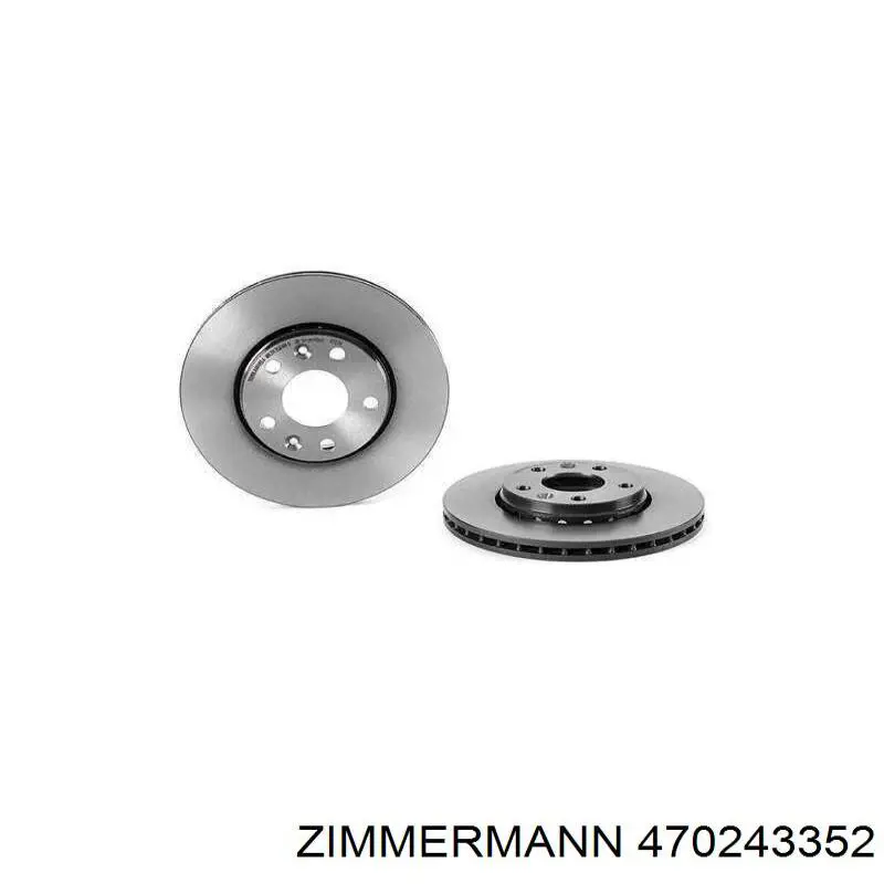 470243352 Zimmermann Гальмо дискове переднє