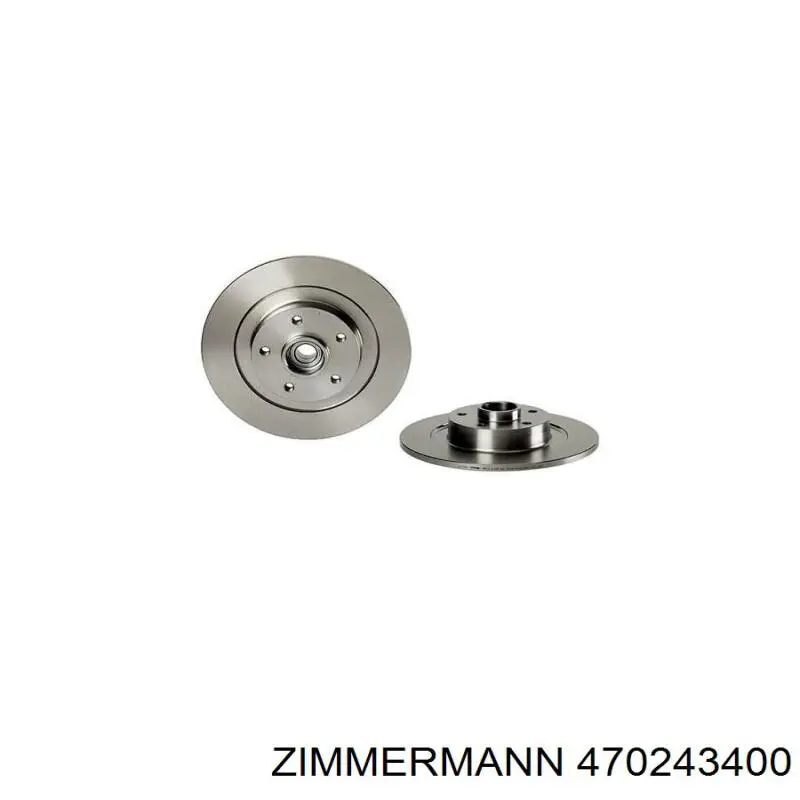 Купити 470243400 Zimmermann Диск заднього гальма