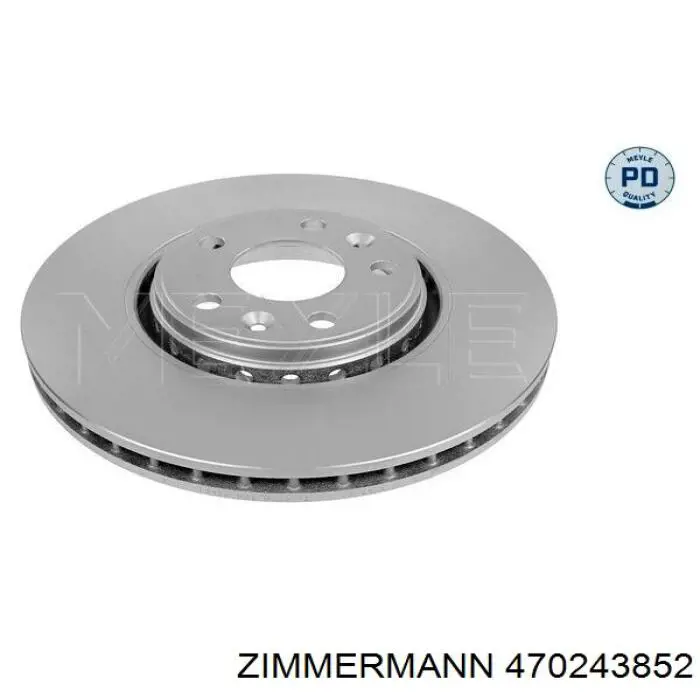 470243852 Zimmermann диск гальмівний передній