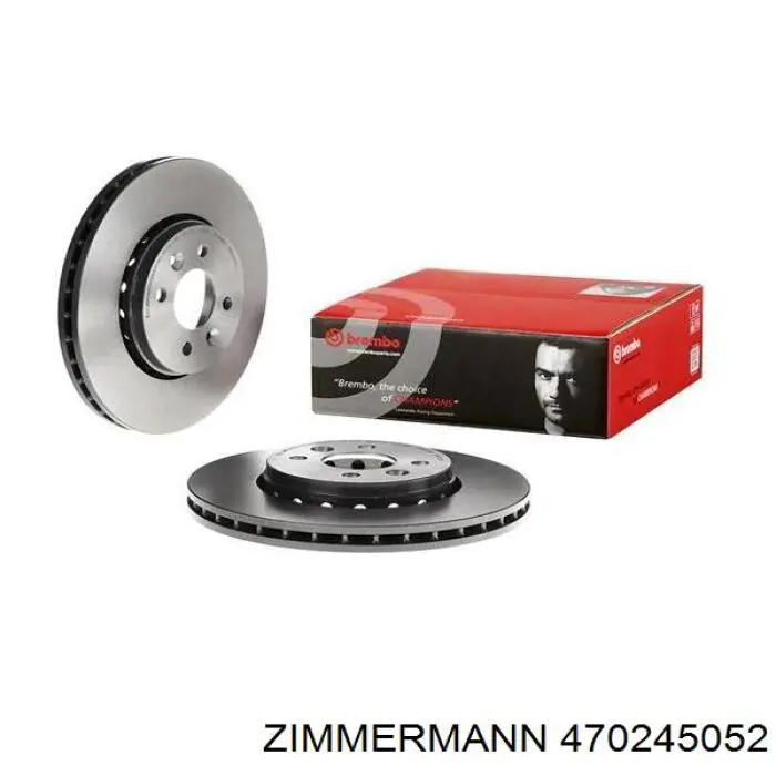 Диск переднього гальма Zimmermann 470245052 ціна, від 37.12 USD