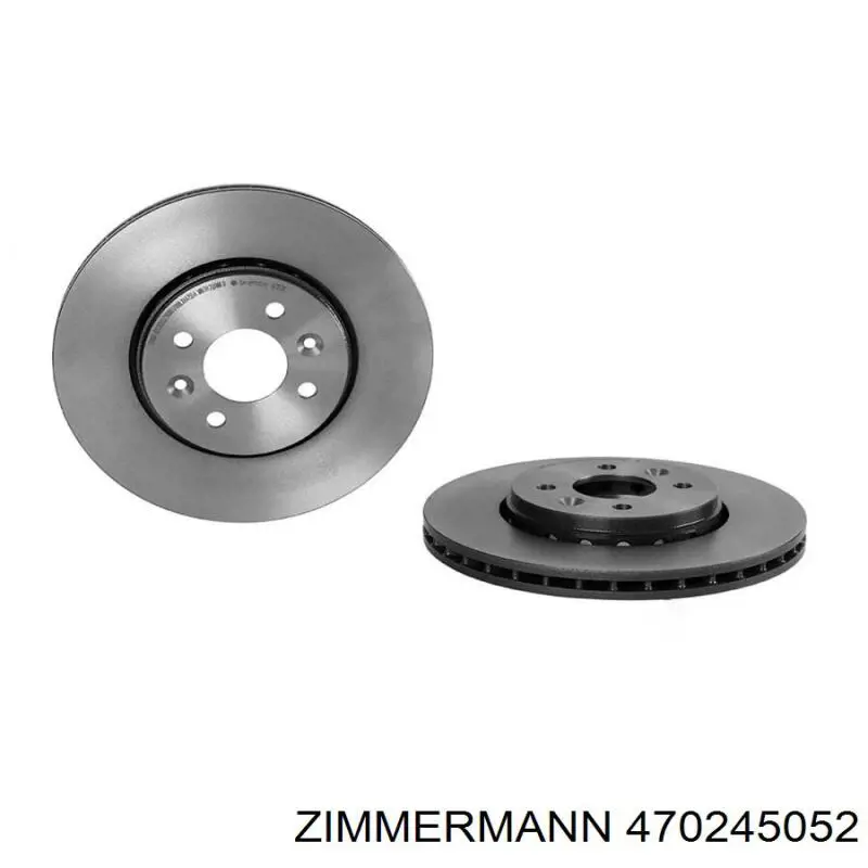 Диск гальмівний передній Zimmermann 470245052