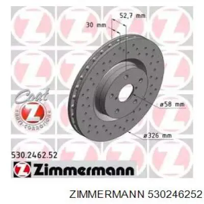 Купити 530246252 Zimmermann Ротор гальмівний