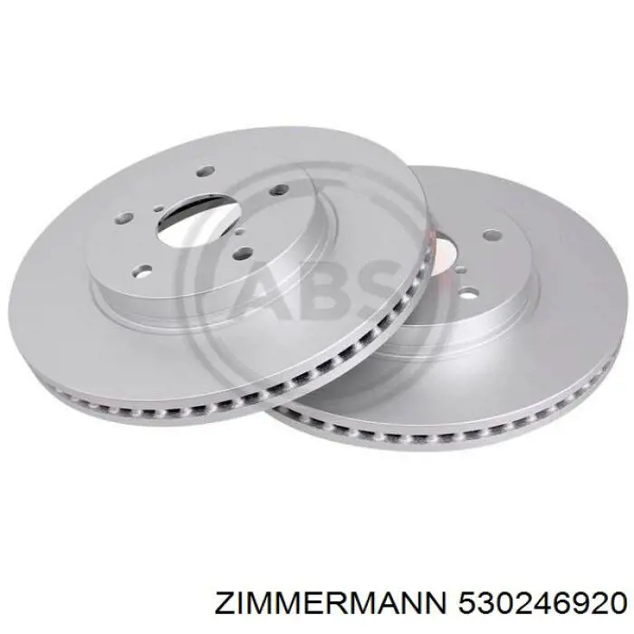 530246920 Zimmermann Гальмо дискове переднє