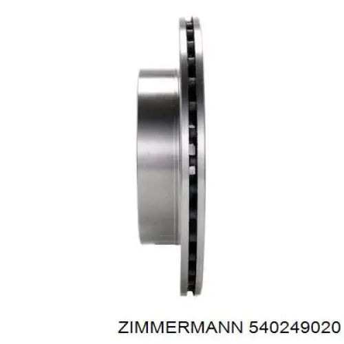 Диск гальмівний передній Zimmermann 540249020