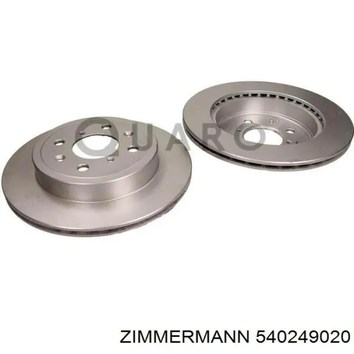 540249020 Zimmermann Гальмо дискове переднє