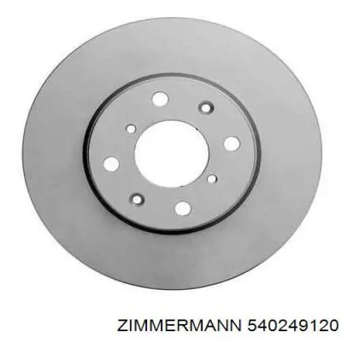 Гальмівні диски передні 540249120 Zimmermann