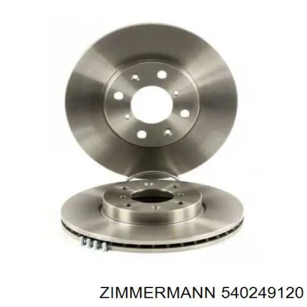 Диск переднього гальма Zimmermann 540249120 ціна, від 31.98 USD