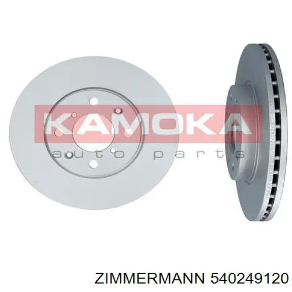 Диск переднього гальма Zimmermann 540249120 ціна, від 31.98 USD