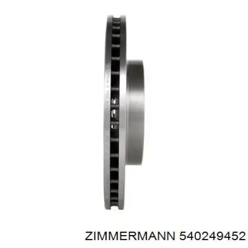 Диск гальмівний передній Zimmermann 540249452