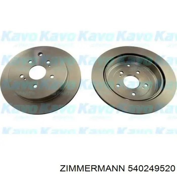 Диск гальмівний задній Zimmermann 540249520