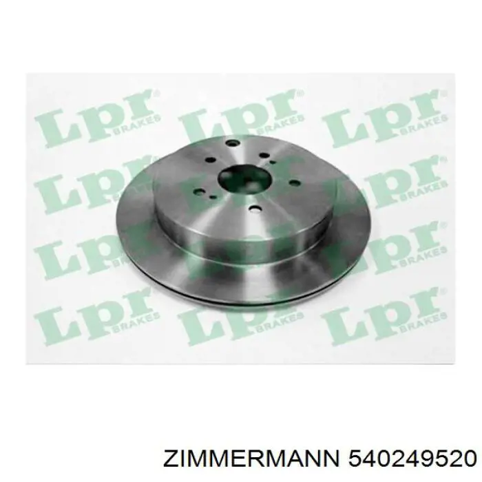 Купити 540249520 Zimmermann Диск заднього гальма