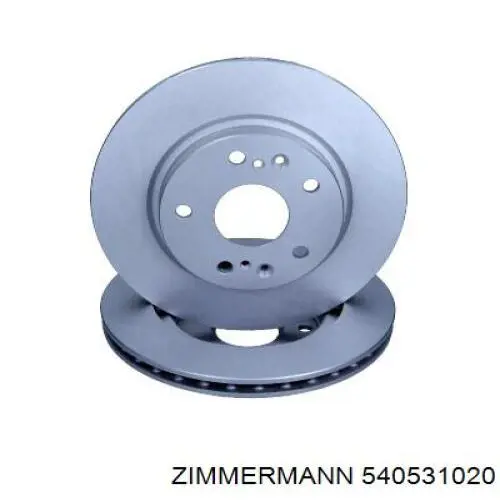 Диск переднього гальма Zimmermann 540531020 ціна, від 51.34 USD