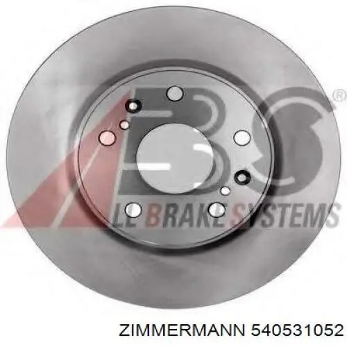 Гальмівні диски передні 540531052 Zimmermann