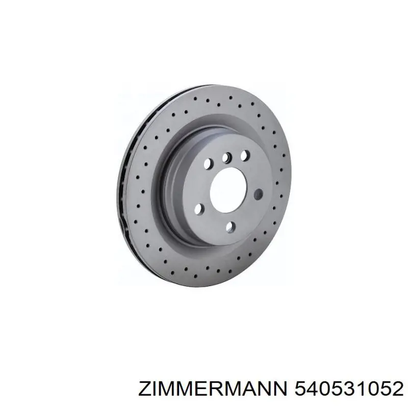 Диск гальмівний передній 540531052 Zimmermann