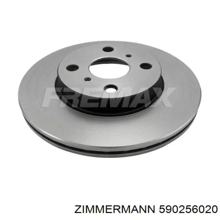 590256020 Zimmermann Гальмо дискове переднє