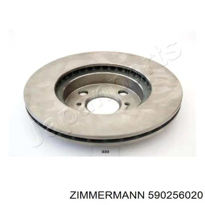 Диск переднього гальма Zimmermann 590256020 ціна, від 25.41 USD