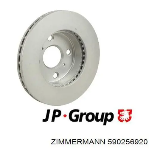 Диск гальмівний передній Zimmermann 590256920