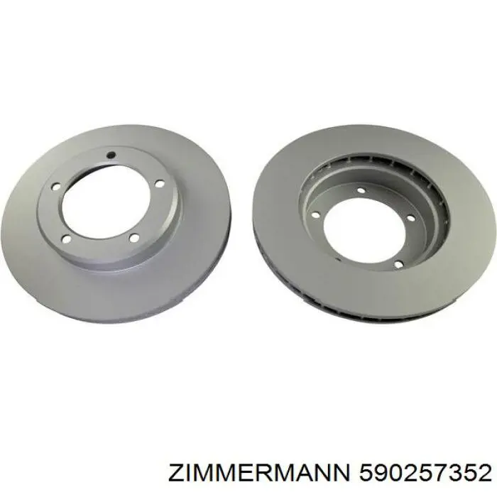 Диск гальмівний передній Zimmermann 590257352