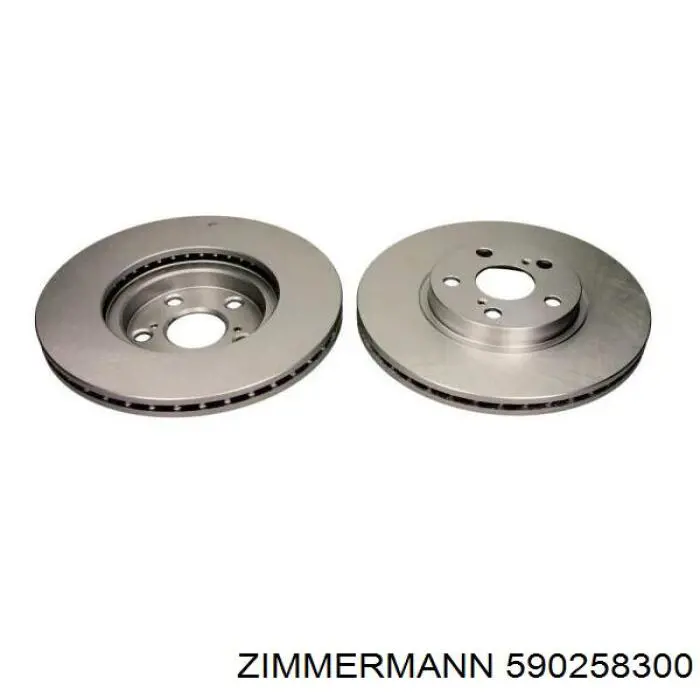 590258300 Zimmermann диск гальмівний передній