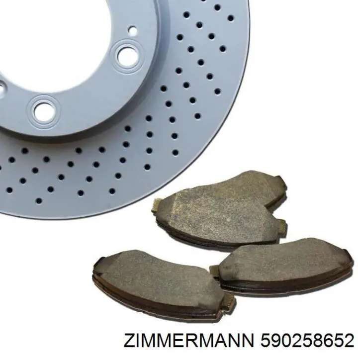 590258652 Zimmermann Гальмо дискове переднє