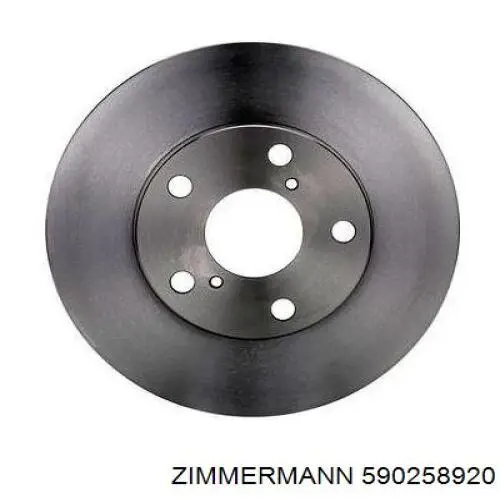 Диск гальмівний передній Zimmermann 590258920