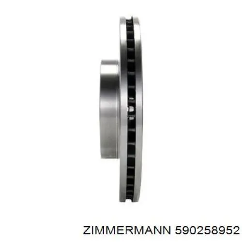 Диск гальмівний передній Zimmermann 590258952