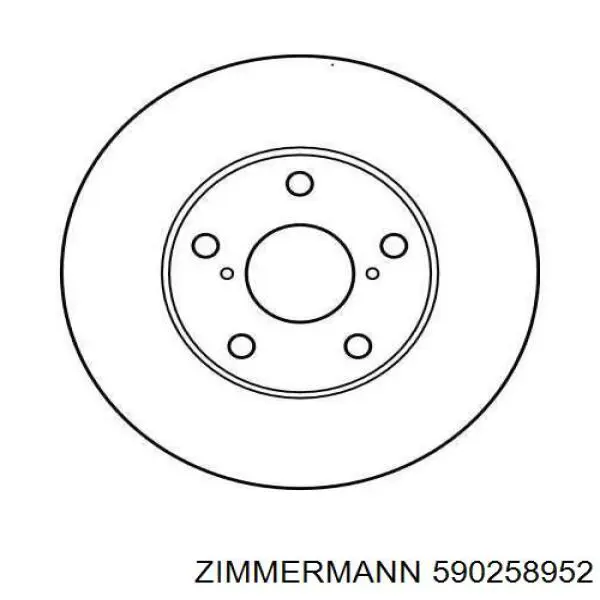 Купити 590258952 Zimmermann Ротор гальмівний