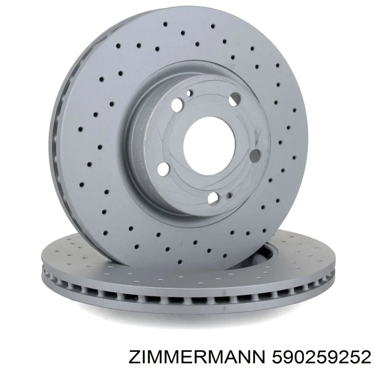 Диск переднього гальма Zimmermann 590259252 ціна, від 53.15 USD
