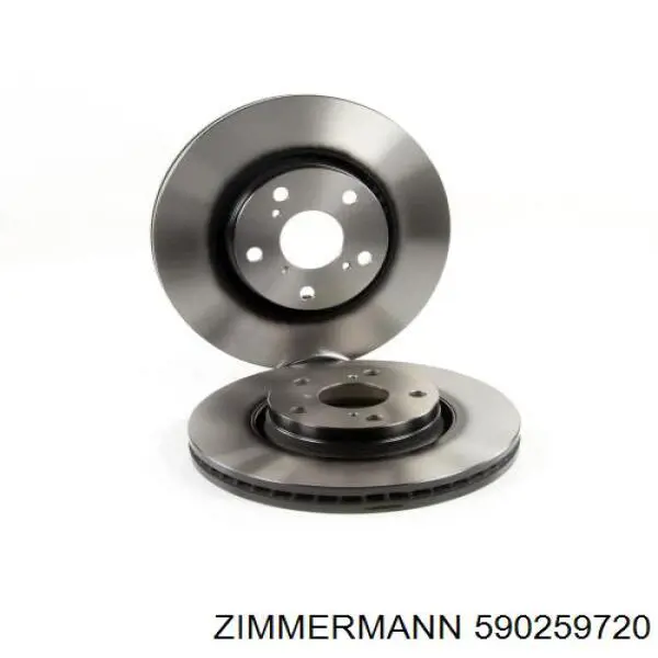 Гальмівні диски передні 590259720 Zimmermann