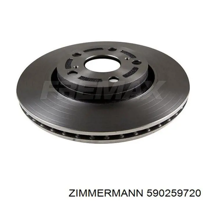 Диск гальмівний передній Zimmermann 590259720