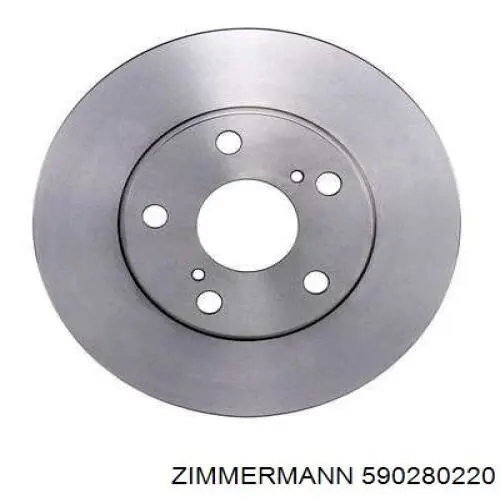 590280220 Zimmermann диск гальмівний передній