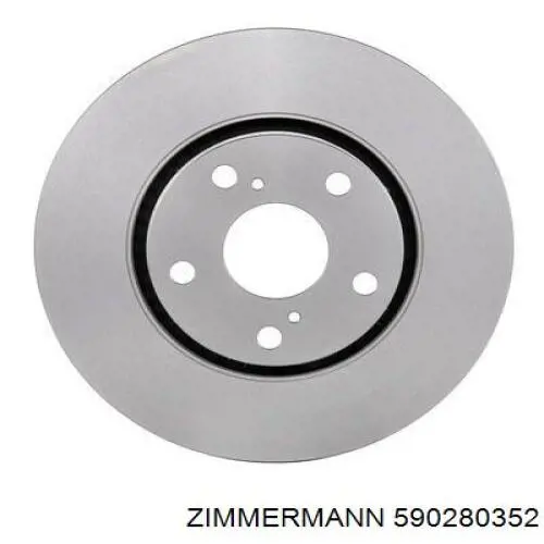 590280352 Zimmermann диск гальмівний передній