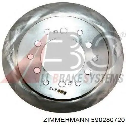 Купити 590280720 Zimmermann Диск заднього гальма