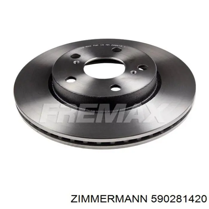 Диск переднього гальма Zimmermann 590281420 ціна, від 34.84 USD