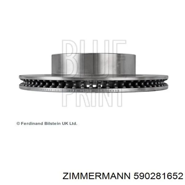 Диск переднього гальма Zimmermann 590281652 ціна, від 89.40 USD