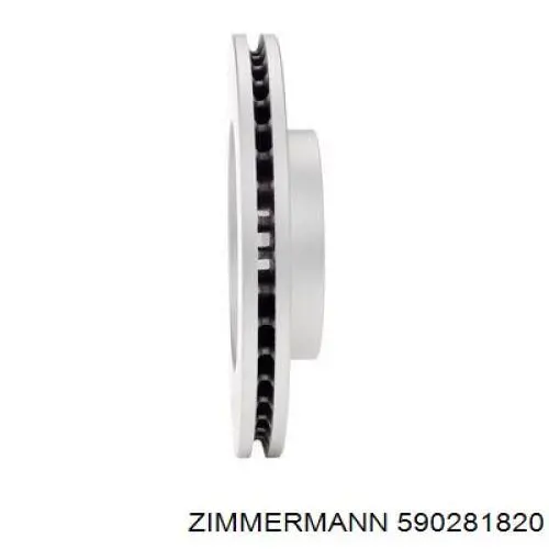 Диск гальмівний передній Zimmermann 590281820